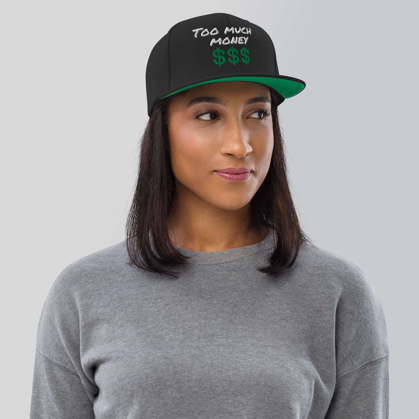 To much money snapback hat