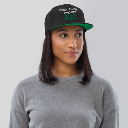 To much money snapback hat